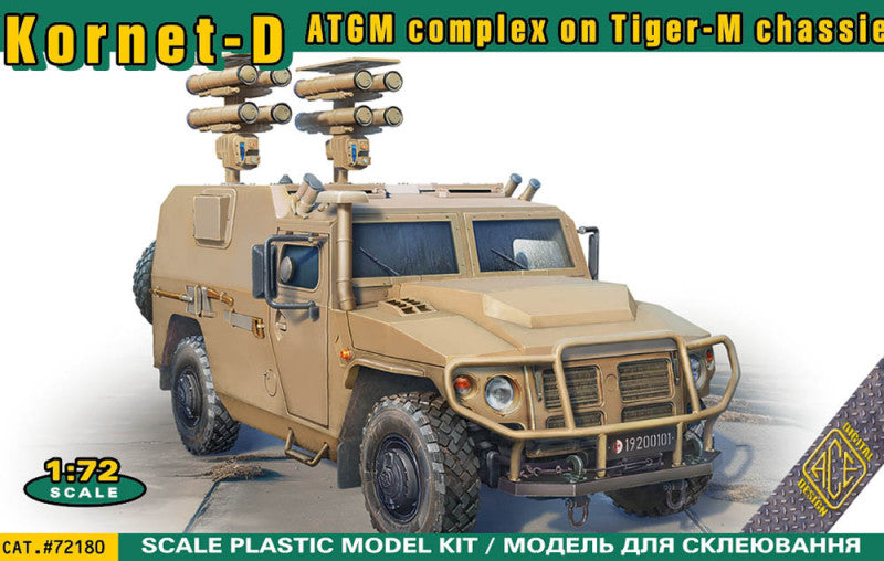 Ace ACE72180 1:72 Kornet-D ATGM complex Tiger-M chassis