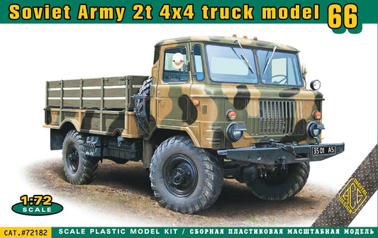 Ace ACE72182 1:72 2t 4x4 Soviet Army truck model 66