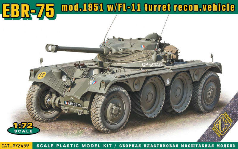 Ace ACE72459 1:72 EBR-75 mod.1951 w/FL-11 turret recon