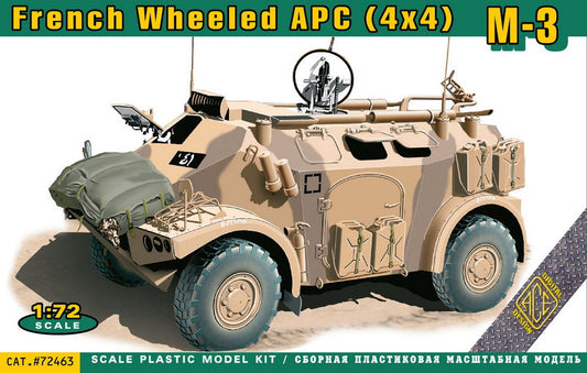 Ace ACE72463 1:72 M-3 French Wheeled Armoured Personnel Carrier