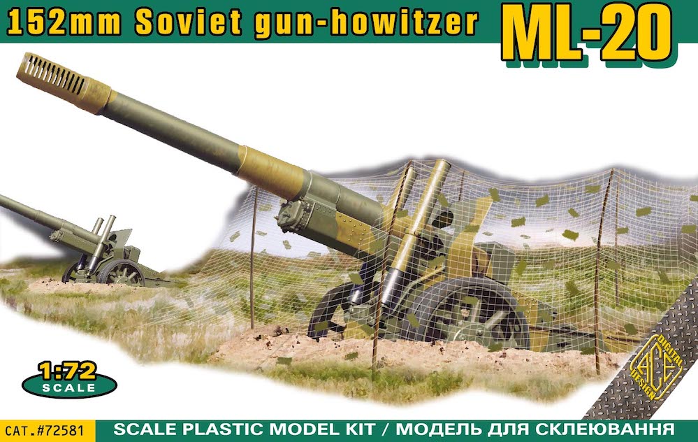 Ace ACE72581 1:72 WWII ML-20 Soviet 152mm gun-howitzer