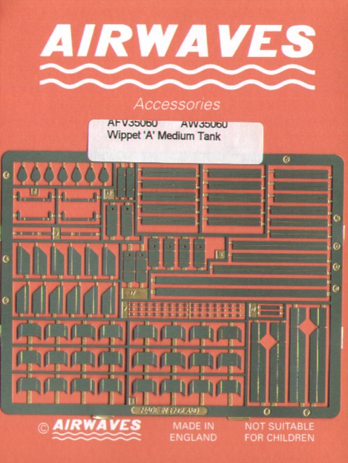 Airwaves (etched) AEC35060 1:35 Mk.A 'Whippet' British Medium Tank