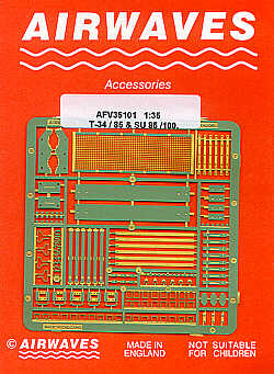 Airwaves (etched) AEC35101 1:35 Soviet T-34/85, SU-85 and SU-100