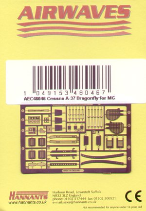 Airwaves (etched) AEC48046 1:48 Cessna A-37 Dragonfly