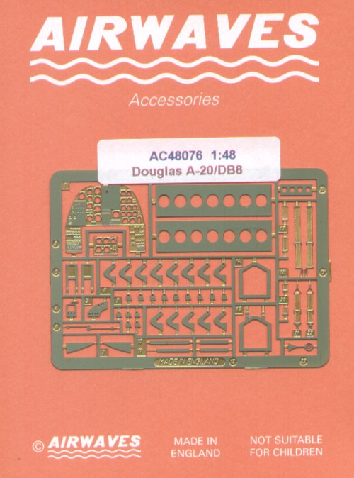 Airwaves (etched) AEC48076 1:48 Douglas A-20 Havoc DB-8