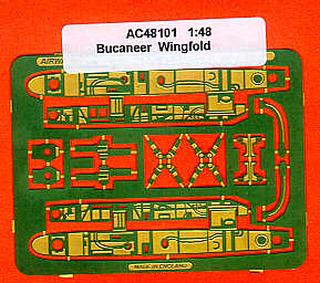 Airwaves AEC48101 Blackburn Buccaneer S.2B Wingfold Etch 1:48
