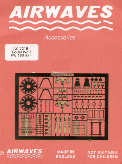 Airwaves (etched) AEC72019 1:72 Focke-Wulf Fw-190A-8