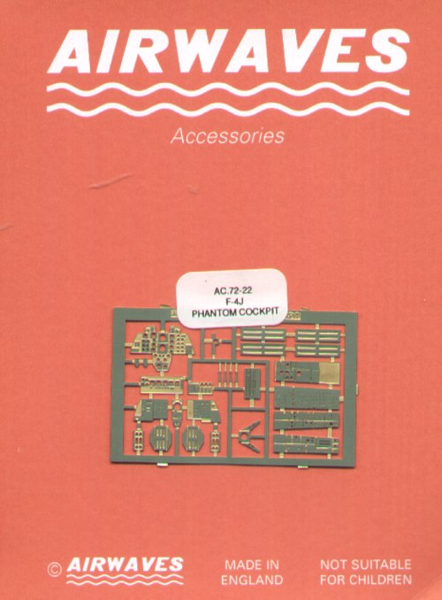 Airwaves (etched) AEC72022 1:72 McDonnell F-4J Phantom Cockpit Set