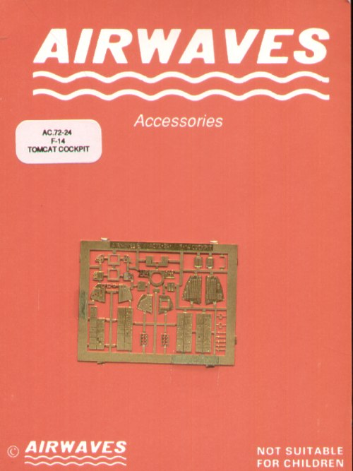 Airwaves (etched) AEC72024 1:72 Grumman F-14A Tomcat Cockpit Set