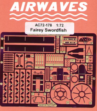 Airwaves (etched) AEC72178 1:72 Fairey Swordfish Mk.I