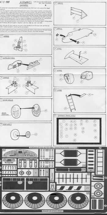 Airwaves (etched) AEC72199 1:72 Avro Shackleton MR.3 Interior