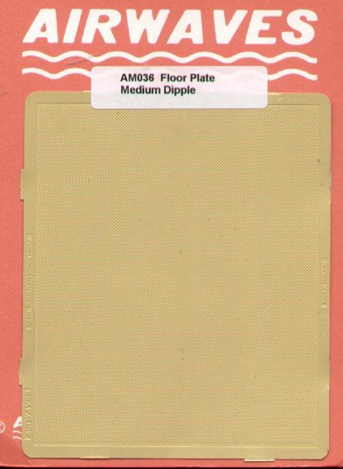 Airwaves AEM036 1:72 Floor Plate Medium Dimple Pattern Etch