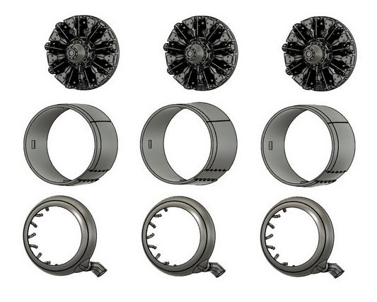 Airone Hobby AHL72071 1:72 Savoia-Marchetti SM.79 Sparviero engine & cowling set