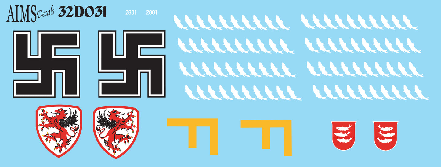 Aims AIMS32D031 1:32 Heinkel He-111P-2 Villacoublay 1940 Decals