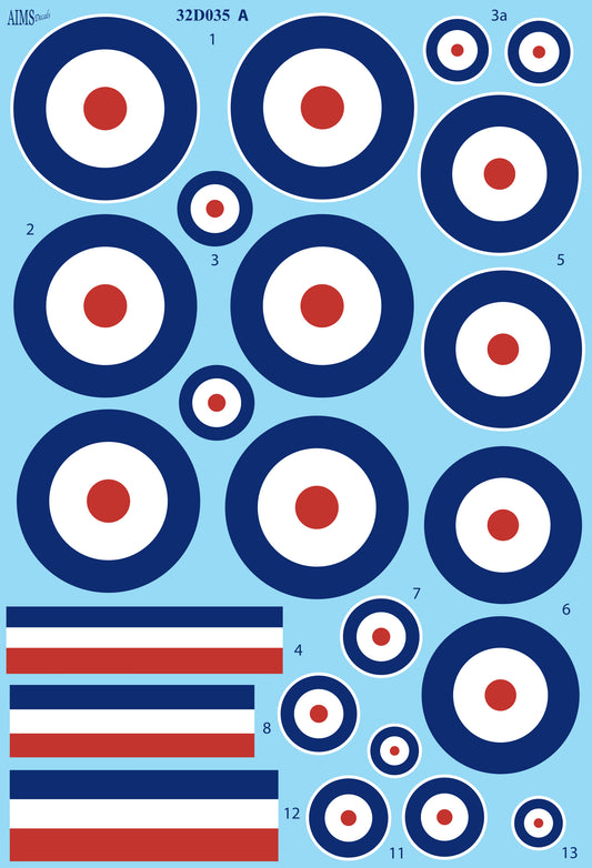 Aims AIMS32D035 1:32 RFC/RAF roundels 1