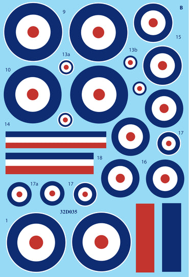 Aims AIMS32D035 1:32 RFC/RAF roundels 1