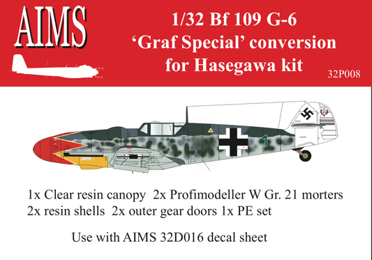 Aims AIMS32P008 1:32 Messerschmitt Bf-109G-6 'Graf Special'
