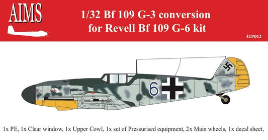 Aims AIMS32P012 1:32 Messerschmitt Bf-109G-3 conversion
