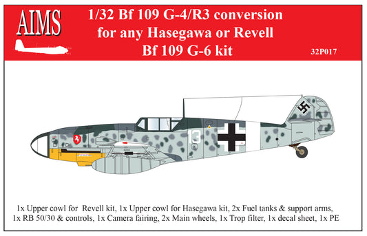 Aims AIMS32P017 1:32 Messerschmitt Bf-109G-4/R3 conversion