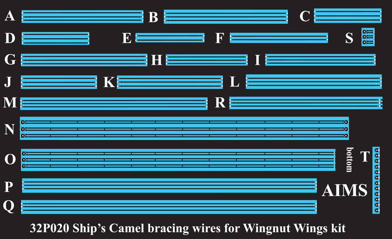 Aims AIMS32PE20 1:32 Sopwith 2F.1 Camel 'Ships Camel' bracing wires