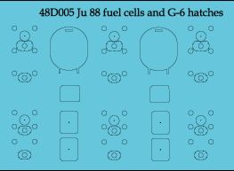 Aims AIMS48D005 Junkers Ju-88 Fuel Cell Detail Set 1:48