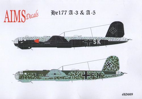 Aims AIMS48D009 Heinkel He-177A-3 France 1944 Decals 1:48