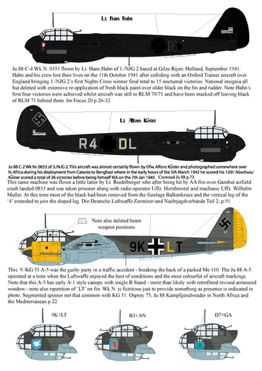 Aims AIMS48D017 1:48 Junkers Ju-88A-5