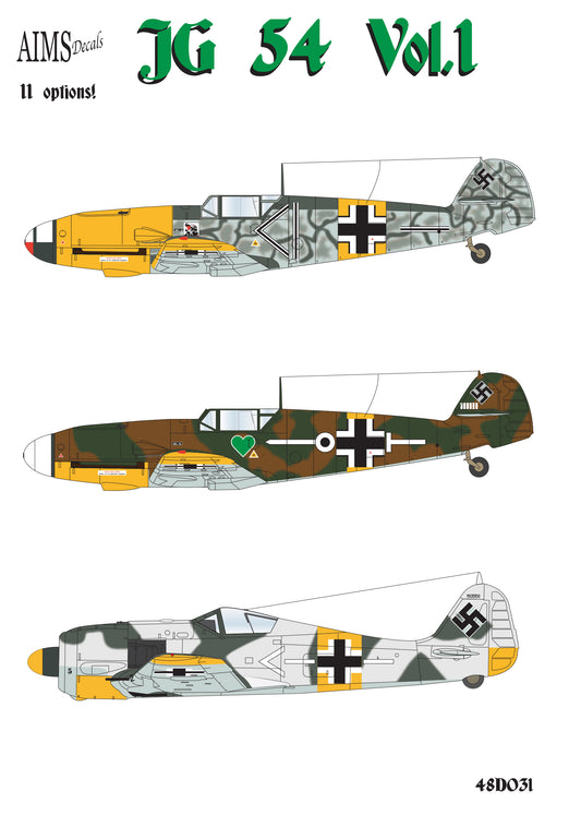Aims AIMS48D031 1:48 JG 54 Messerschmitt Bf-109F-2 of the II