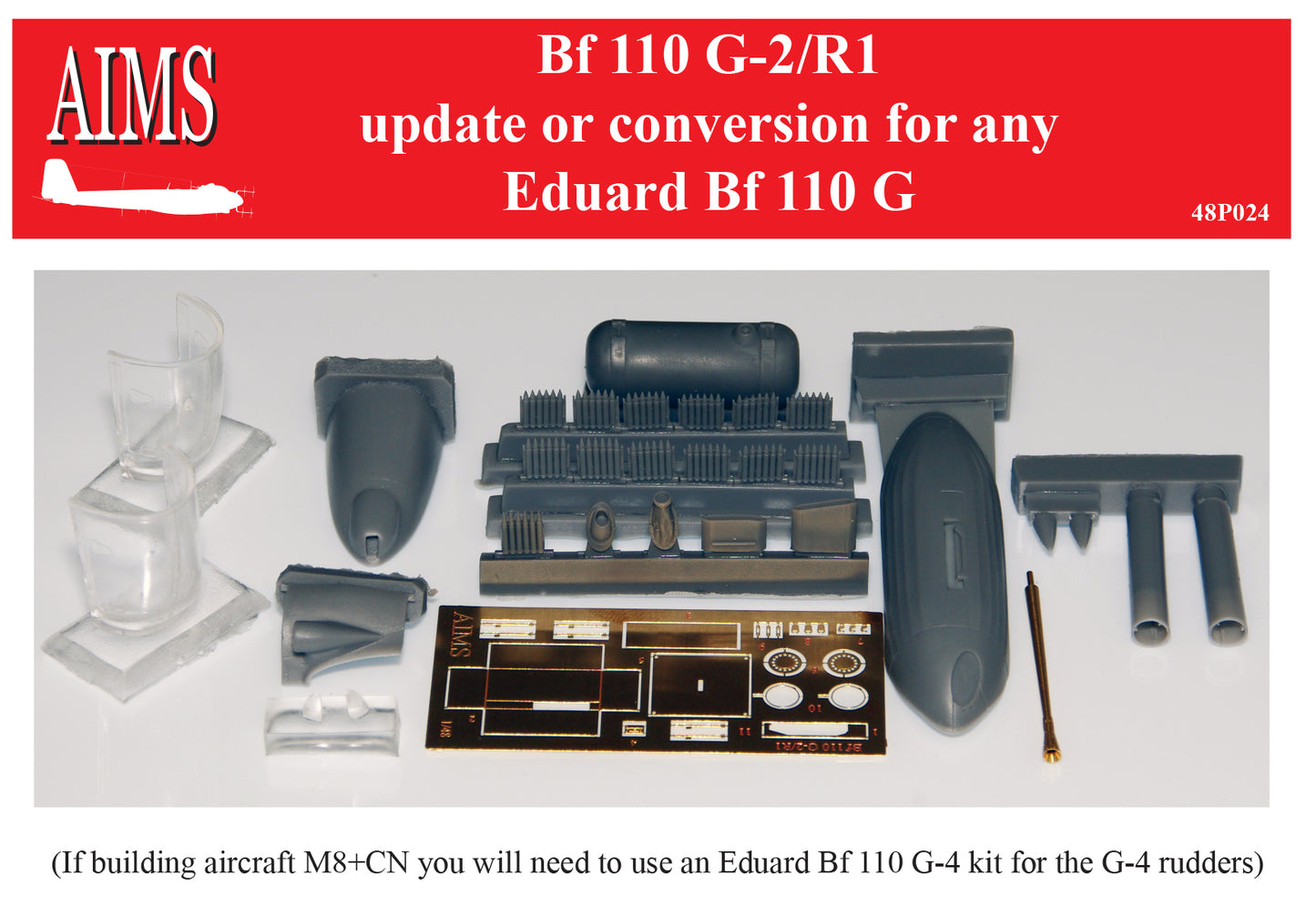 Aims AIMS48P024 Messerschmitt Bf-110G-2/R1 Update Set 1:48