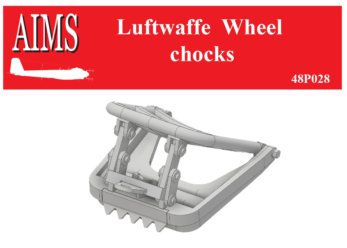 Aims AIMS48P028 1:48 Luftwaffe Wheel Chocks