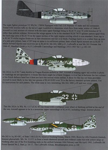 Aims AIMS72D022 1:72 Messerschmitt Me-262A/Me-262B Collection