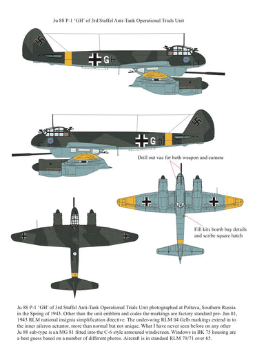 Aims AIMS72P001 1:72 Junkers Ju-88P-1 conversion