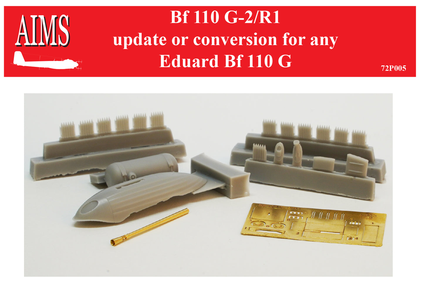 Aims AIMS72P005 Messerschmitt Bf-110G-2/R-1 Update Set 1:72