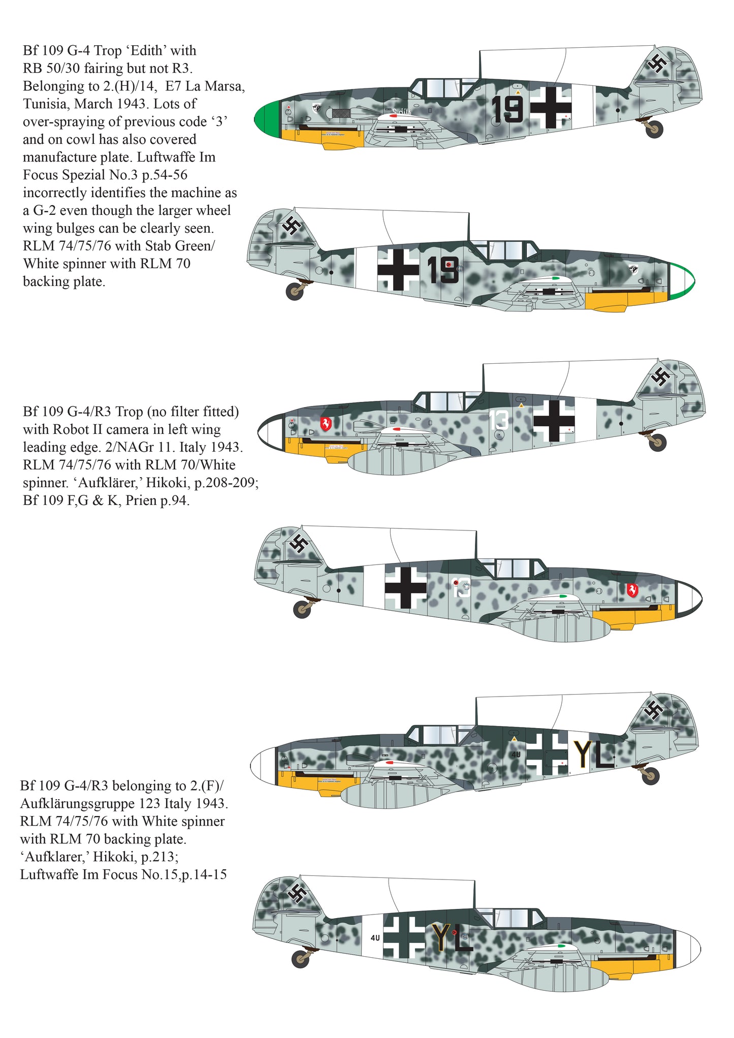 Aims AIMS48P018 1:48 Messerschmitt Bf-109G-4/R3 conversion