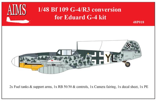 Aims AIMS48P018 1:48 Messerschmitt Bf-109G-4/R3 conversion