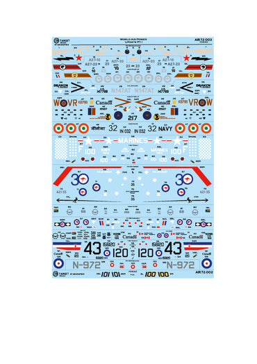 Air-Graphic AIR72-003 1:72 Air Forces of World Part 1 McDonnell F/A-18A Hornet