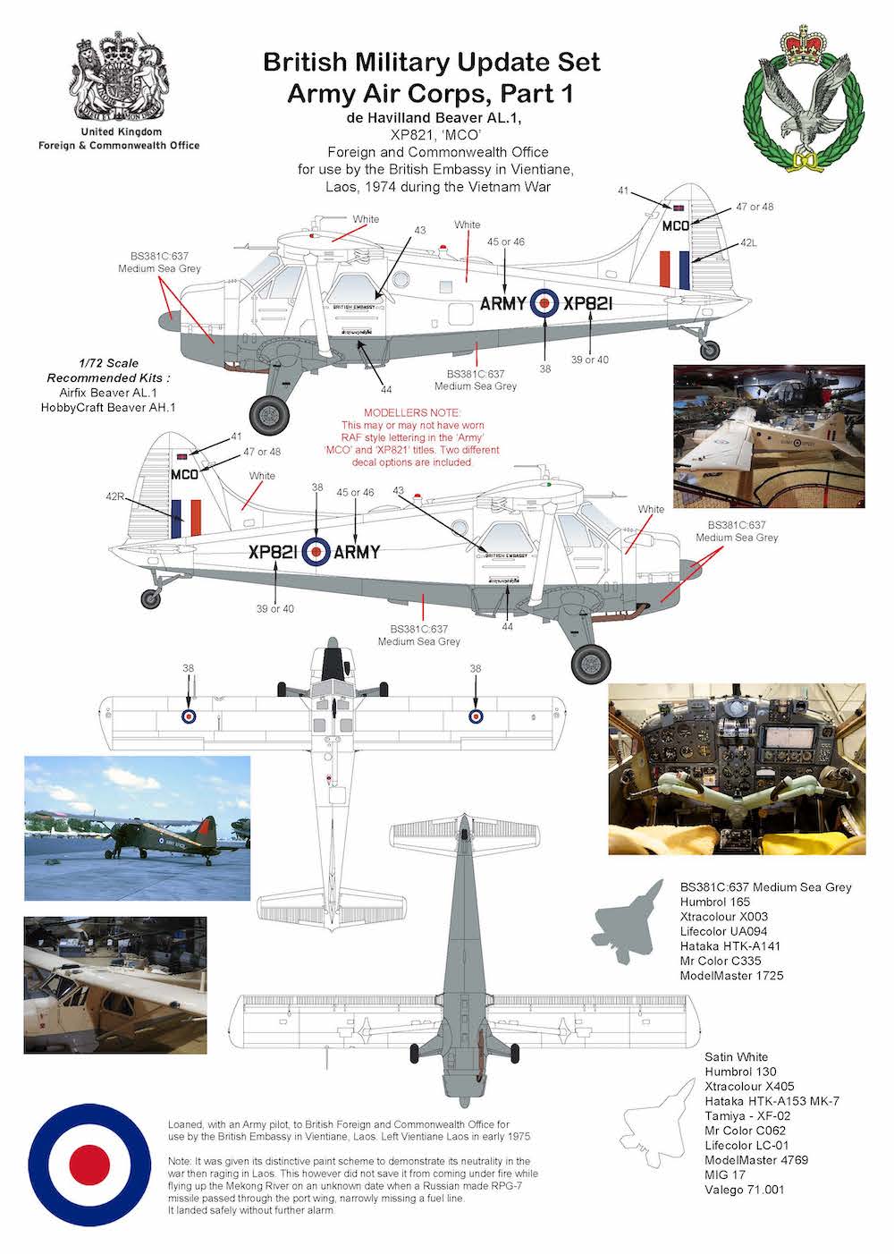 Air-Graphic Models AIR72-009 1:72 British Military Update set