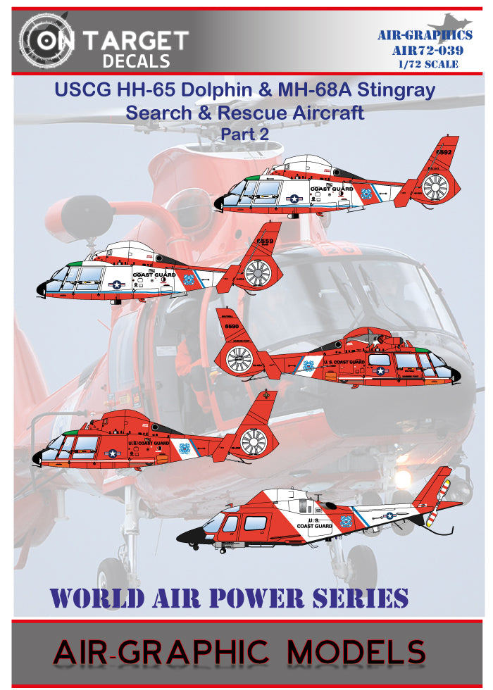 Air-Graphic Models AIR72-039 1:72 USCG HH-65 Dolphin & MH-68A Stingray