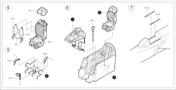 Aires AIRE4049 1:48 Mikoyan MiG-21MF cockpit