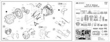 Aires AIRE4058 1:48 Grumman F4F-4 Wildcat details