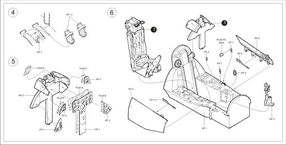 Aires AIRE4085 1:48 Hawker Hunter F.6/FGA.9 cockpit
