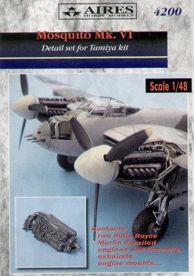 Aires AIRE4200 1:48 de Havilland Mosquito Mk.VI engine set
