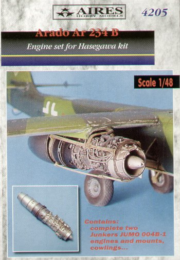 Aires AIRE4205 1:48 Arado Ar-234B 'Blitz' Engine detail Set