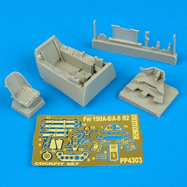 Aires AIRE4303 1:48 Focke-Wulf Fw-190A-8/Fw-190A-8/R2 cockpit