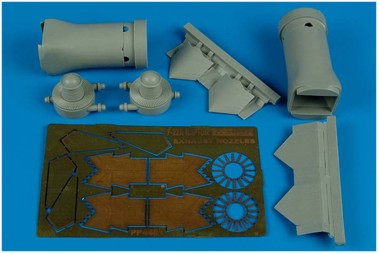 Aires AIRE4481 1:48 Boeing F/A-22A Raptor exhaust nozzles