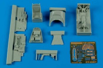 Aires AIRE4567 1:48 Lockheed P-38F Lightning cockpit set