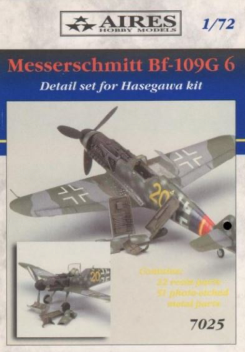 Aires AIRE7025 1:72 Messerschmitt Bf-109G-6 details