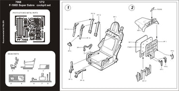 Aires AIRE7068 1:72 North-American F-100D Super Sabre cockpit
