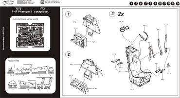 Aires AIRE7075 1:72 McDonnell F-4F Phantom cockpit