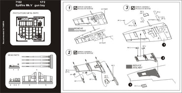 Aires AIRE7102 1:72 Supermarine Spitfire Mk.VB gun bay